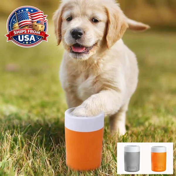 Portable Dog Paw Washer Tool with Silicone Brush