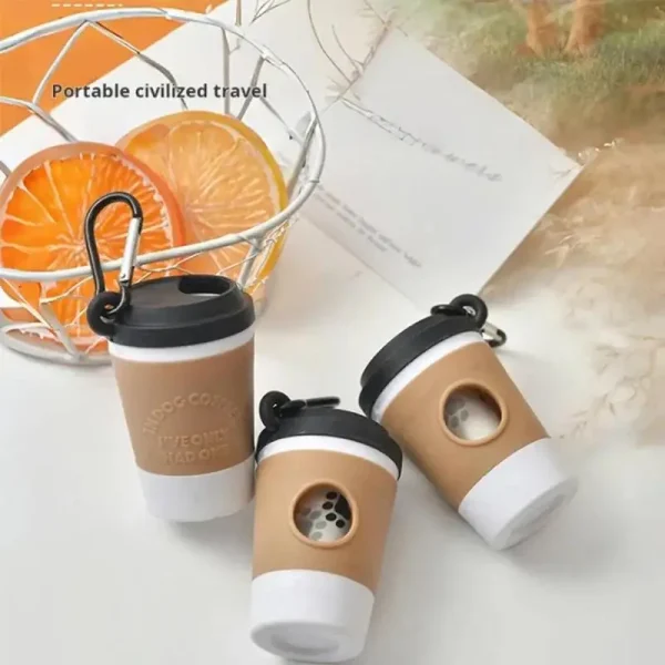 Portable Pet Poop bag Dispenser Coffee Cup
