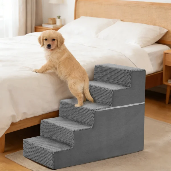 Right Angled Foam Dog Stairs Ramp for Small Dog